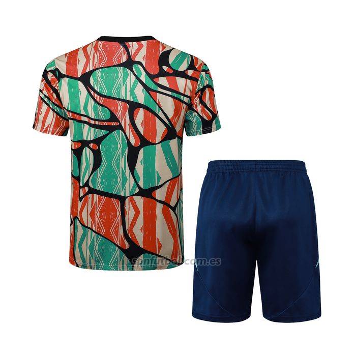 Chandal del Arsenal Manga Corta 2024-2025 Rojo Verde - Pantalon Corto